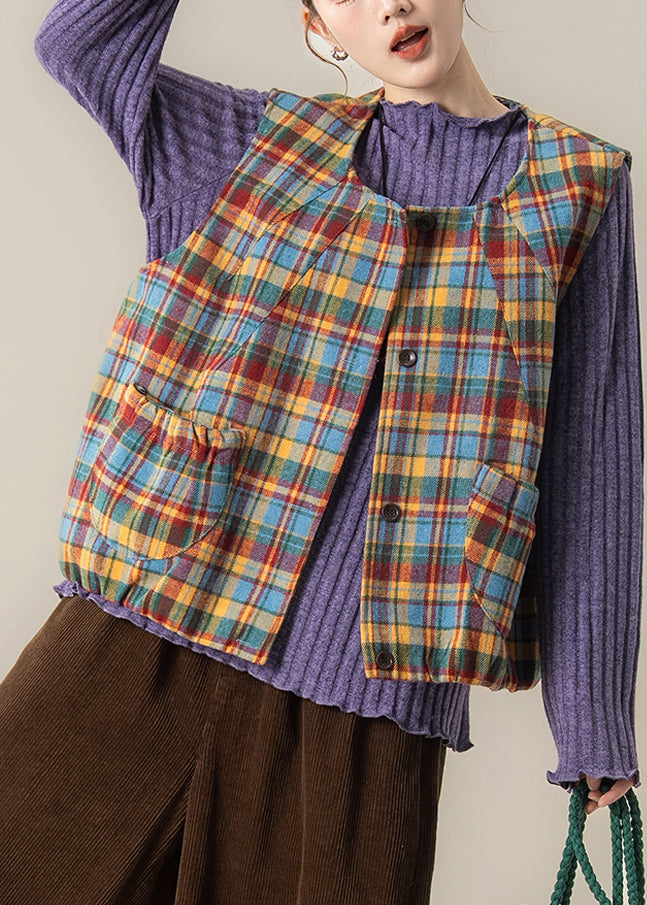 Handmade Purple Oversized Striped Knit Pullover Winter