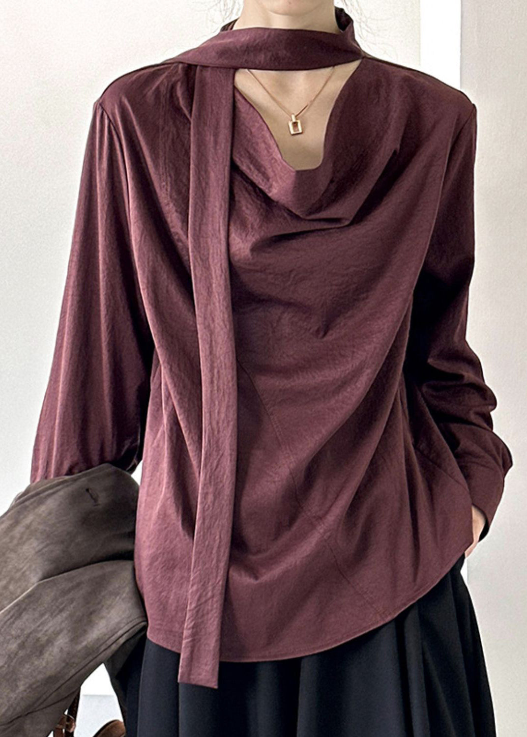 Handmade Red Patchwork Solid Top Spring