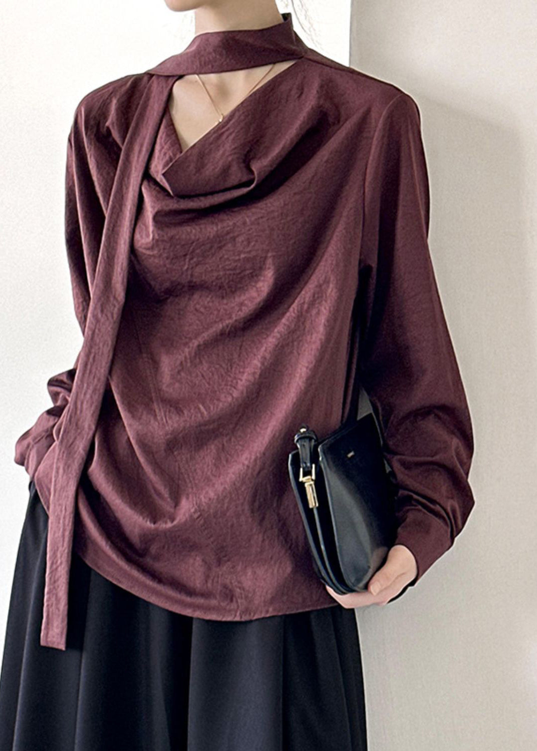 Handmade Red Patchwork Solid Top Spring