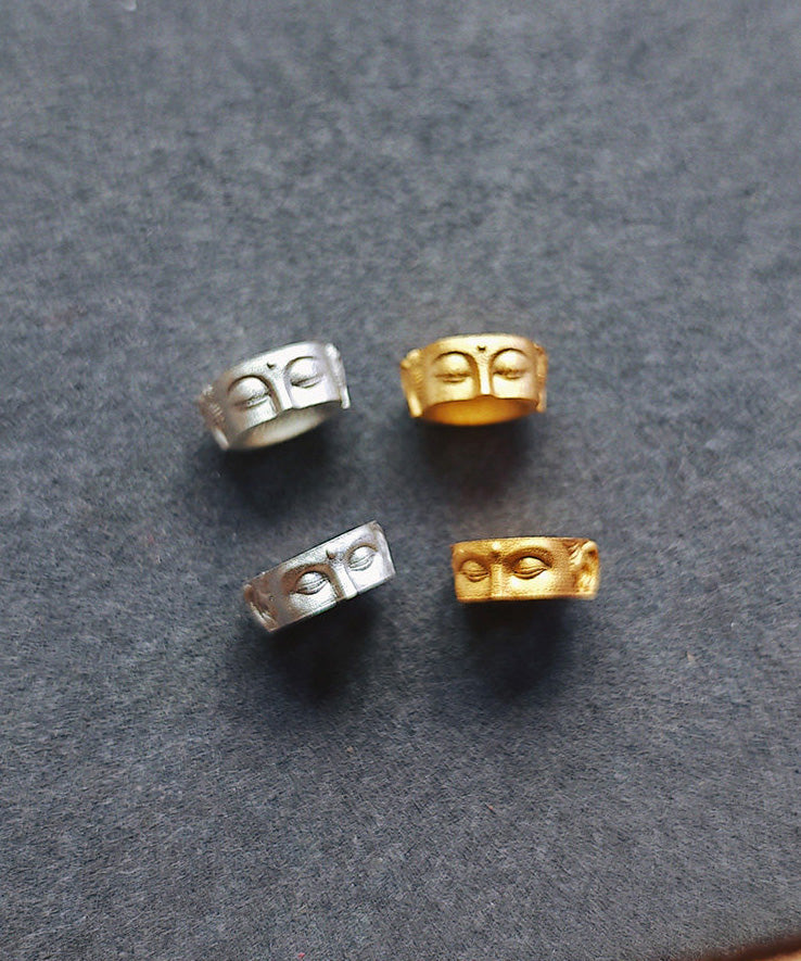 Handmade Silver Gilding Without Saying Buddha's Barrier Beads - Omychic