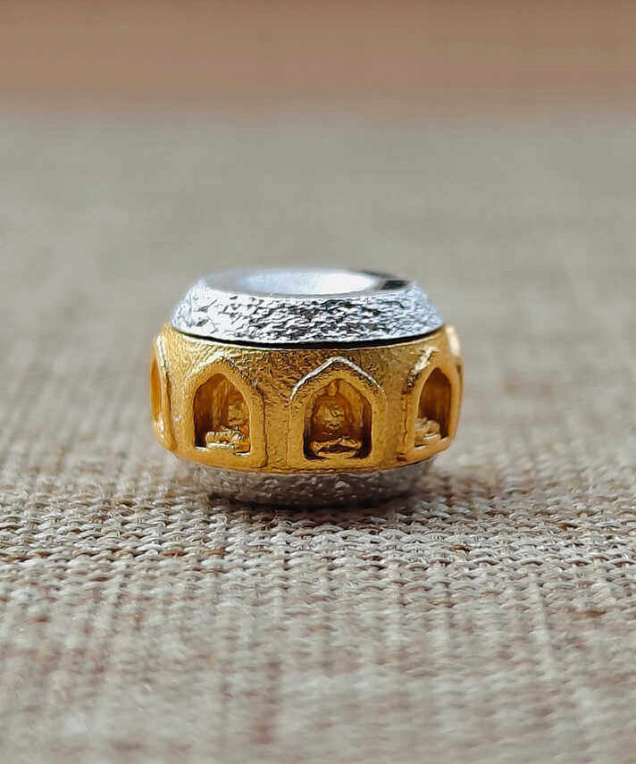 Handmade Silver Thousand niche Buddha Transport Beads - Omychic