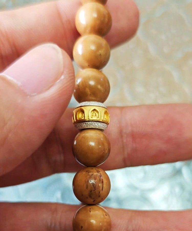 Handmade Silver Thousand niche Buddha Transport Beads - Omychic