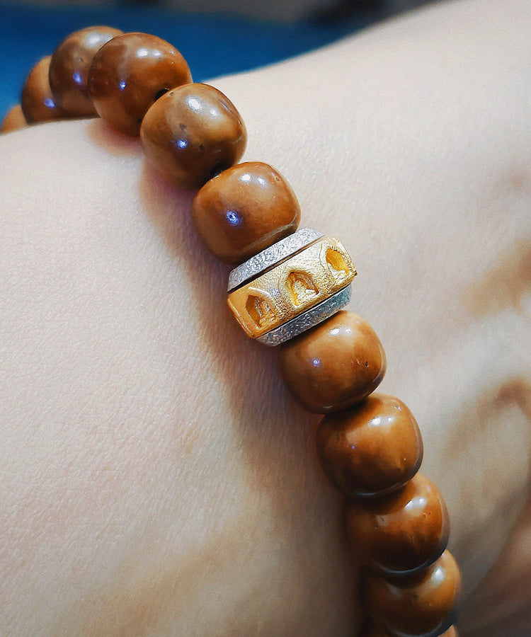 Handmade Silver Thousand niche Buddha Transport Beads - Omychic