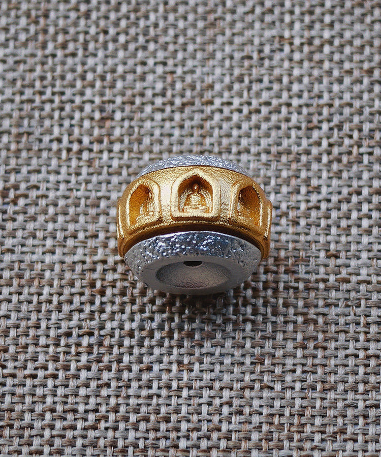 Handmade Silver Thousand niche Buddha Transport Beads - Omychic