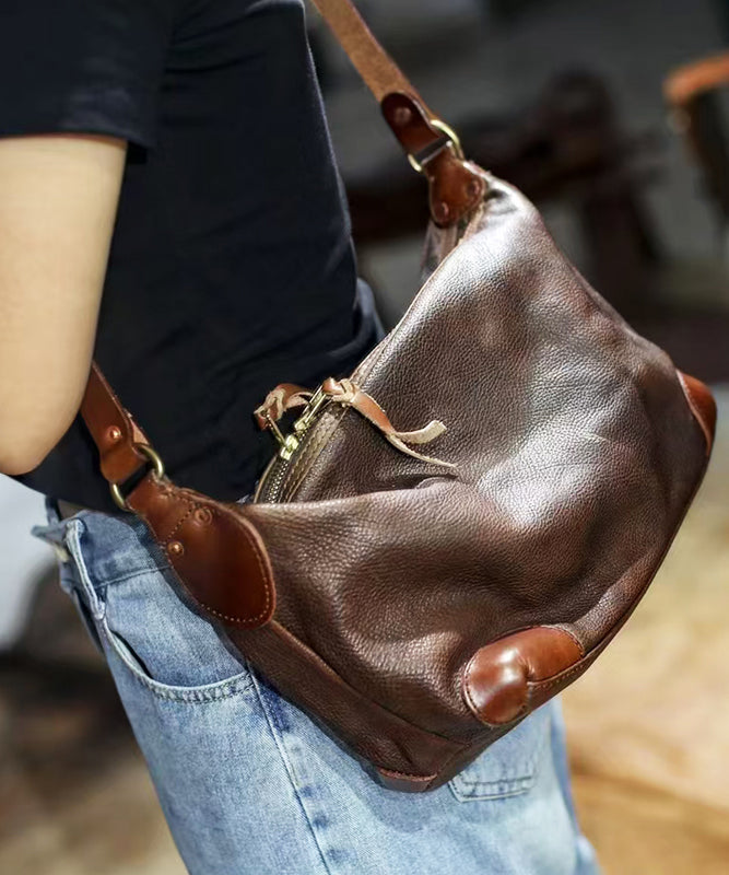 Handmade Solid Durable Leather Messenger Bag