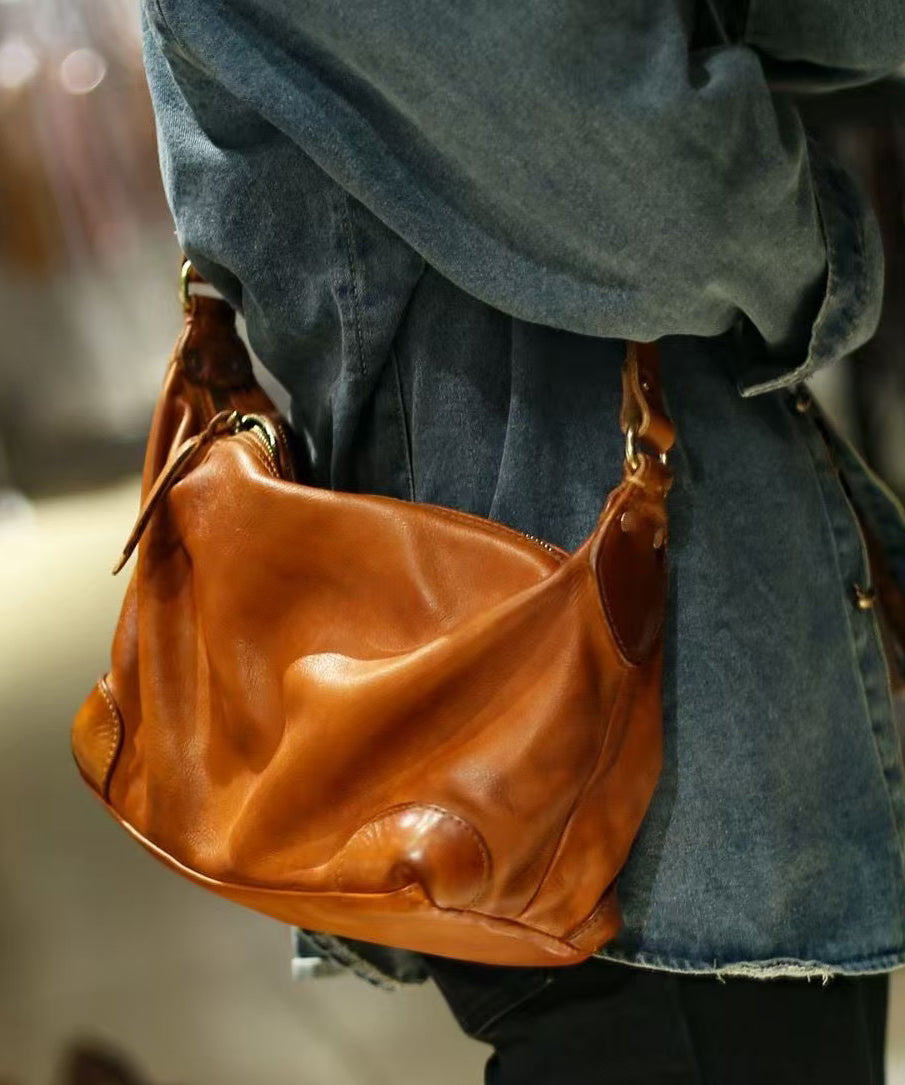 Handmade Solid Durable Leather Messenger Bag