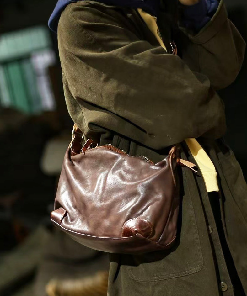 Handmade Solid Durable Leather Messenger Bag