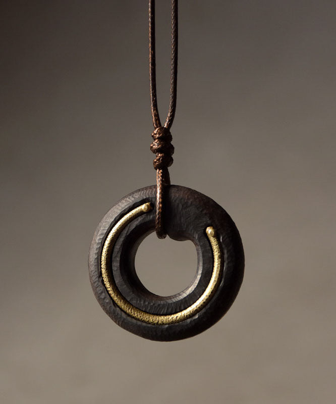 Handmade Versatile Wooden Men's Pendant Necklace