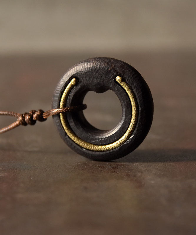 Handmade Versatile Wooden Men's Pendant Necklace