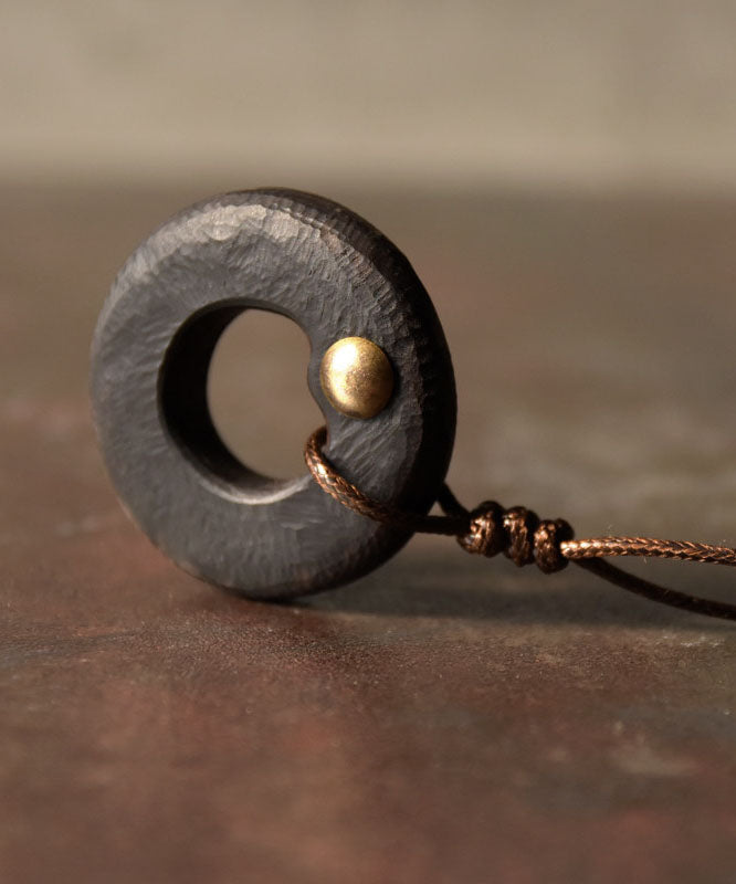 Handmade Versatile Wooden Men's Pendant Necklace