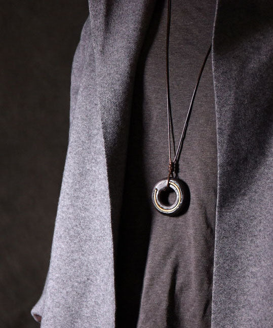 Handmade Versatile Wooden Men's Pendant Necklace