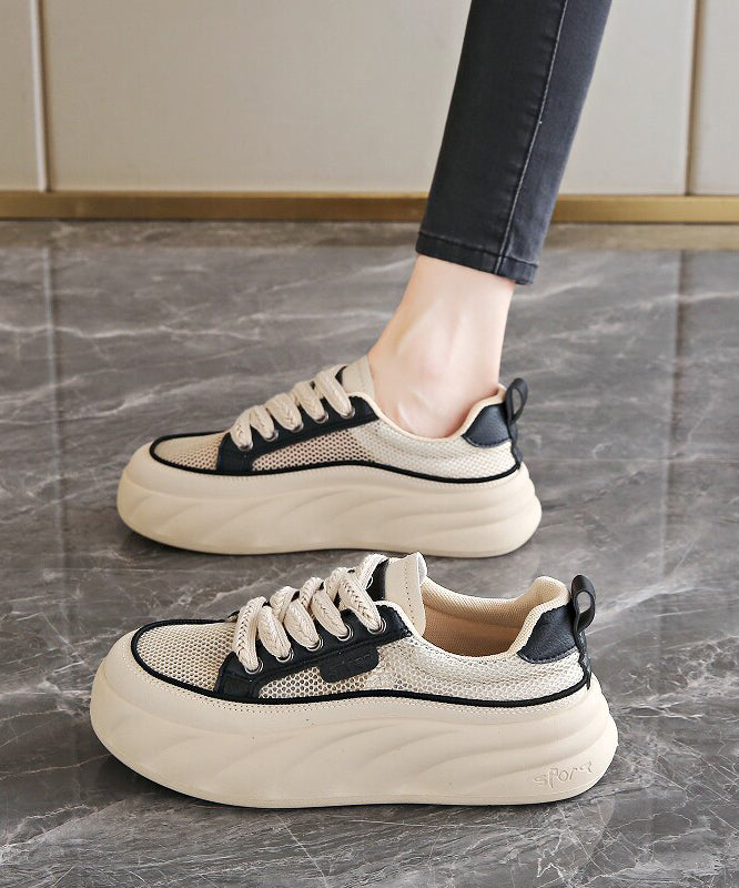 Hollow Out Tulle Fabric Flat Shoes For Women Flats