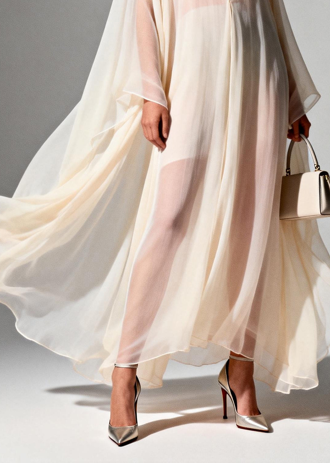 Italian White Oversized Letter Print Chiffon Vacation Dresses Summer