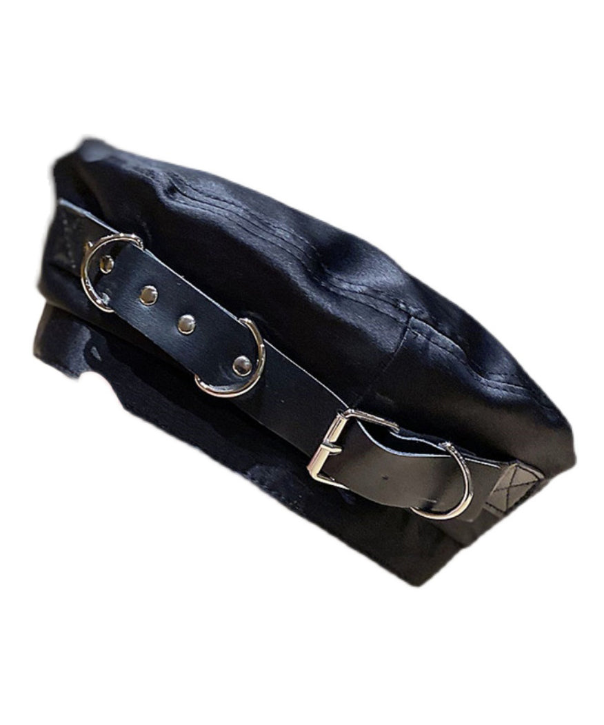 Japanese Style Black Belt Buckle Beret Hat