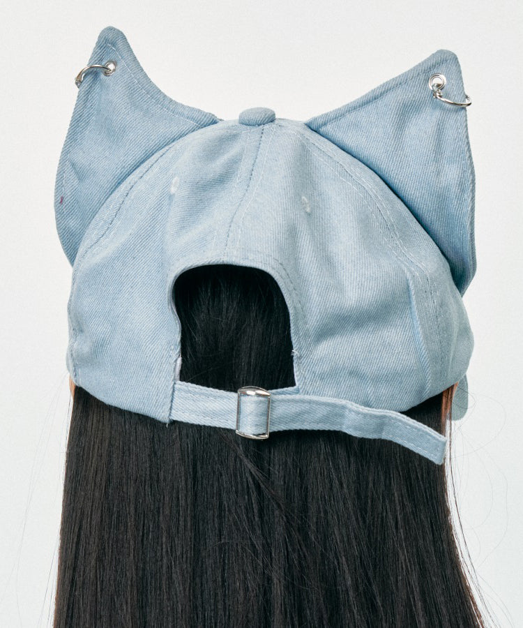 Japanese Style Cute Cat's Ears Denim Baseball Cap Hat