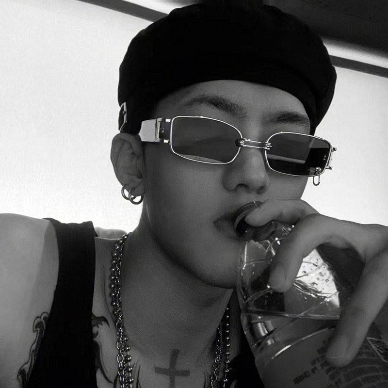 Korean Street Photography Hip-Hop Men's Sunglasses