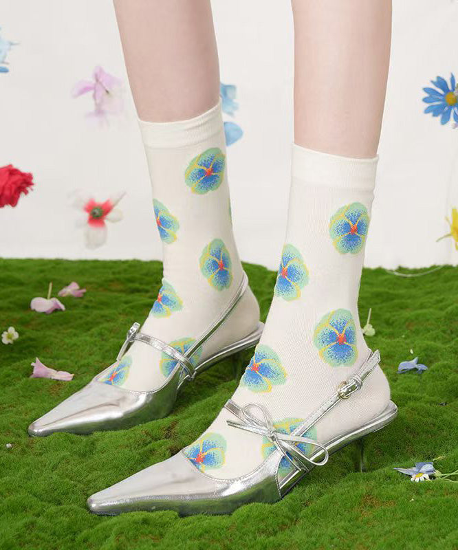 Korean Version Cartoon Cute Jacquard Crew Socks