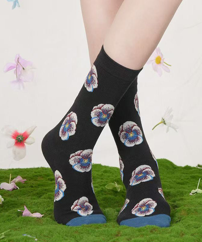 Korean Version Cartoon Cute Jacquard Crew Socks