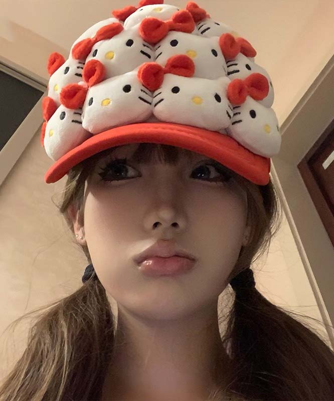 Korean Version Red Cute Baseball Cap