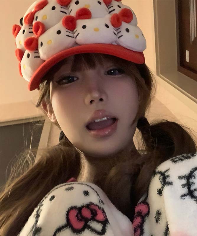 Korean Version Red Cute Baseball Cap