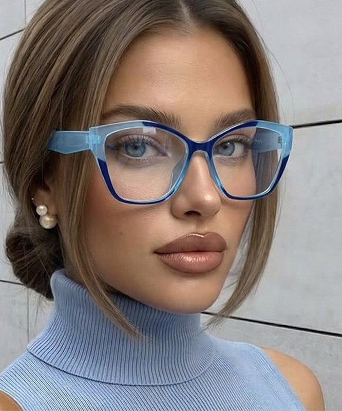 Ladies' Fashion Frame Blue Full Frame Reading Glasses