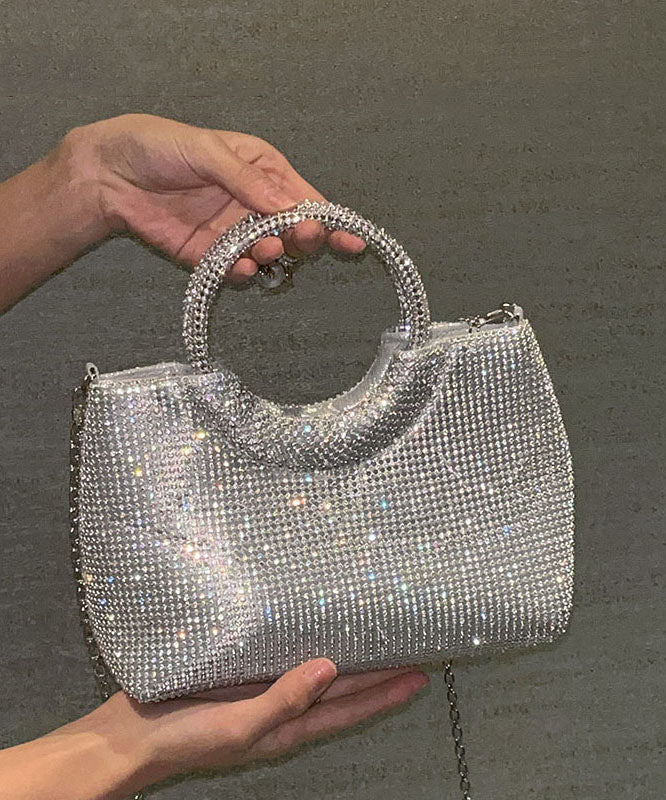 Light Luxury Gold Zircon Sparkling Evening Bag