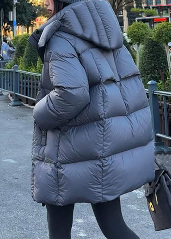 Loose Coffee Pockets Plaid Patchwork Detachable Parkas Winter