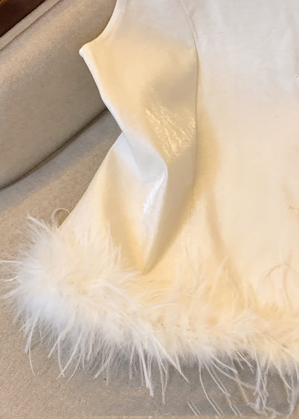 Modern Apricot O-Neck Button Waistcoat Fall