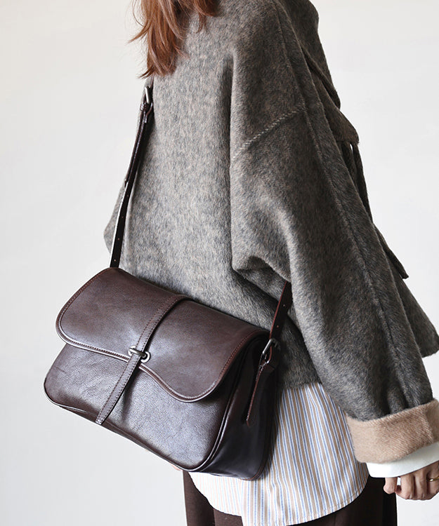 Modern Black Solid Durable Leather Womens Hobo Bag