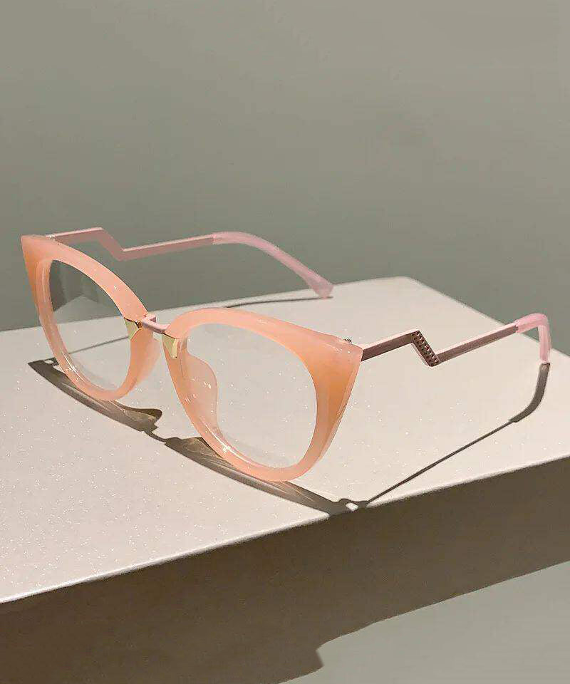 Modern Pink Alloy Resin Sunglasses