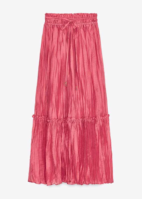 Modern Pink Ruffled Patchwork Cotton Two Pieces Set Fall