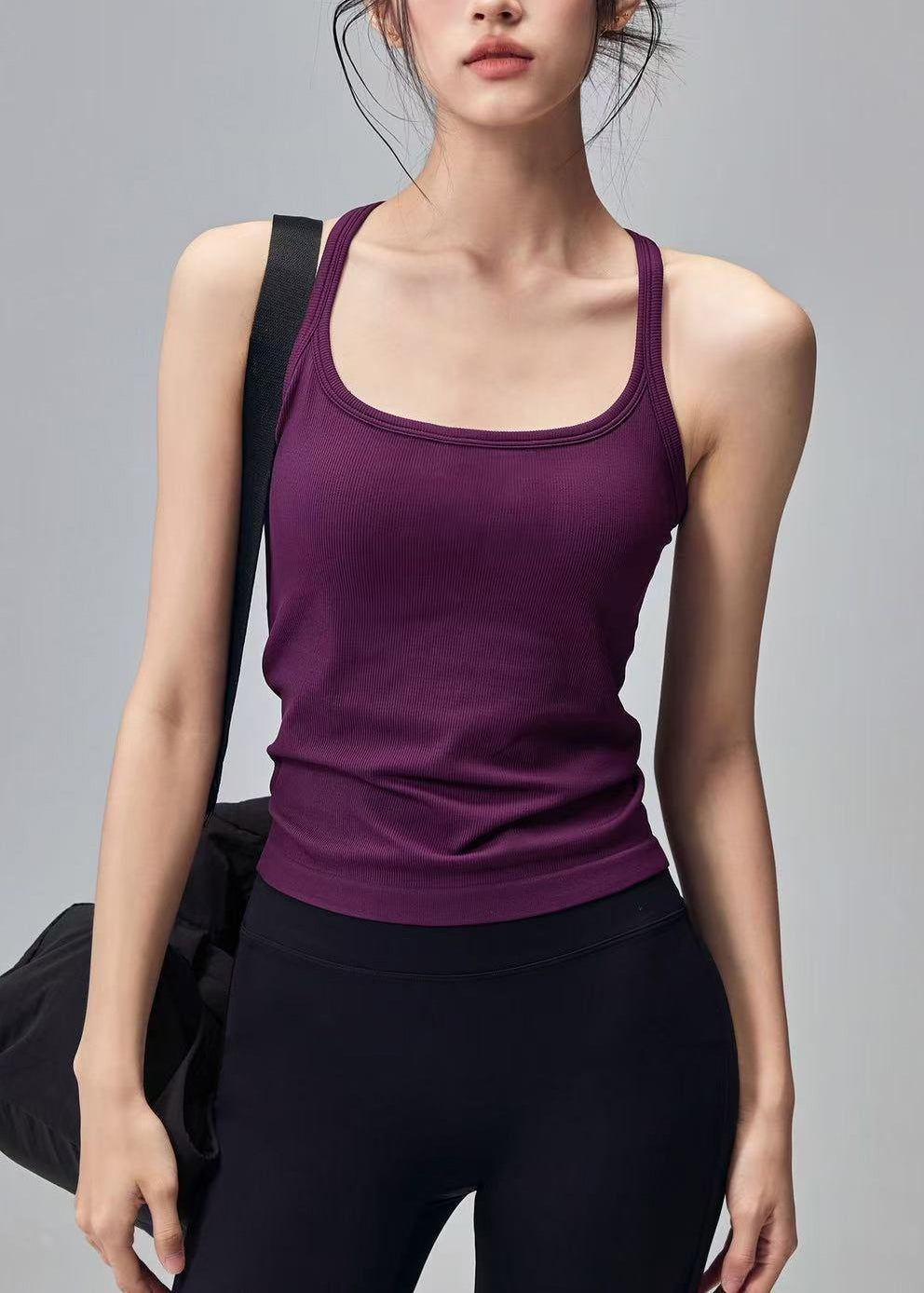 Modern Purple Backless Gymshark Sports Bra