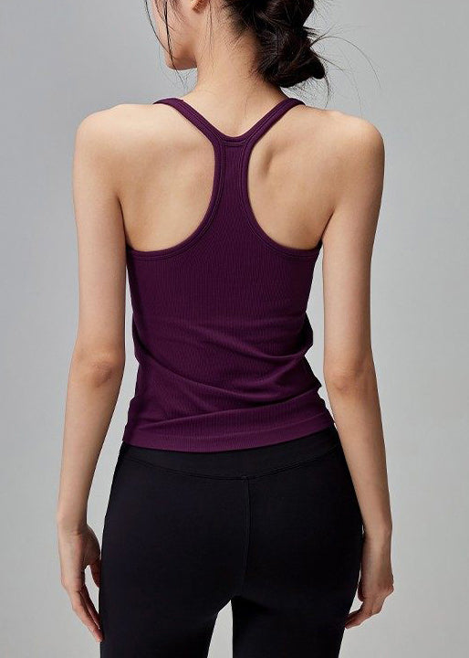 Modern Purple Backless Gymshark Sports Bra