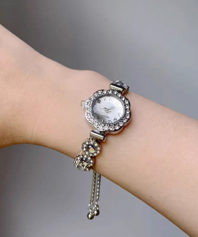 Modern Silk Alloy Zircon Hardlex Crystal Tassel Watches
