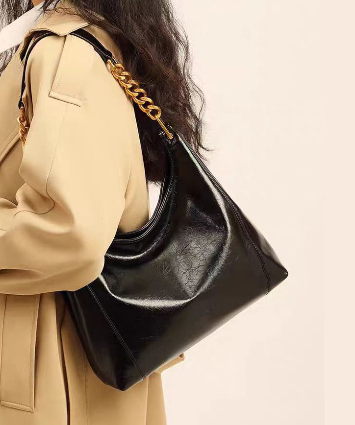 New Boutique Red Large Capacity Faux Leather Shoulder Bag