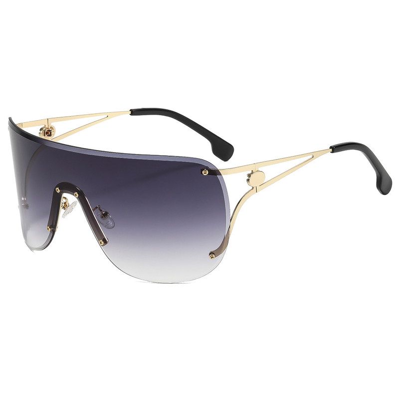 New Brown Frameless Square Outdoor Sunscreen Sunglasses