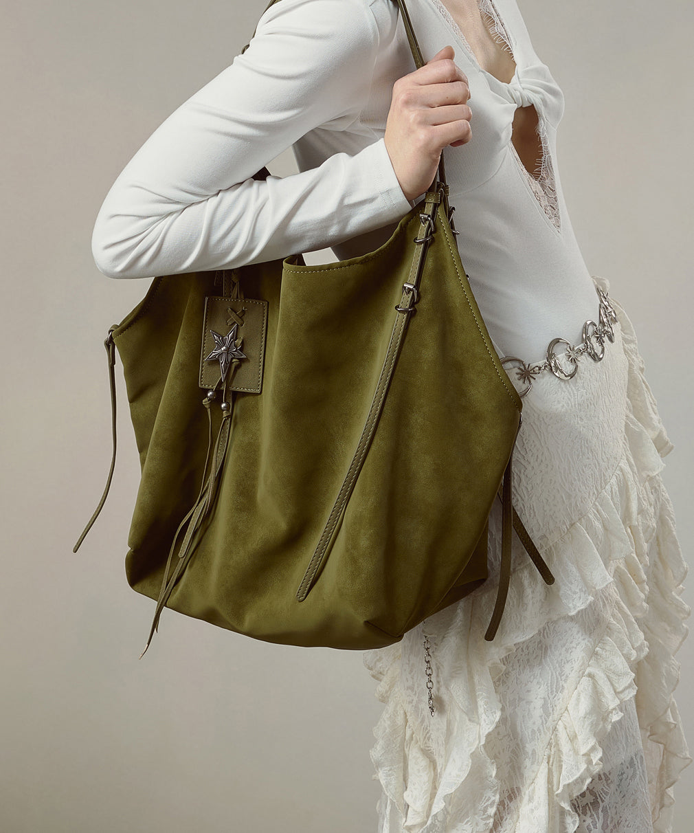 New Casual Brown Large Capacity Faux Leather Satchel Handbag