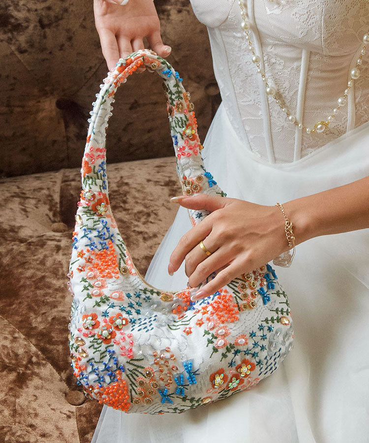 New Chinese Style Hand Embroidered Flower Shoulder Bag