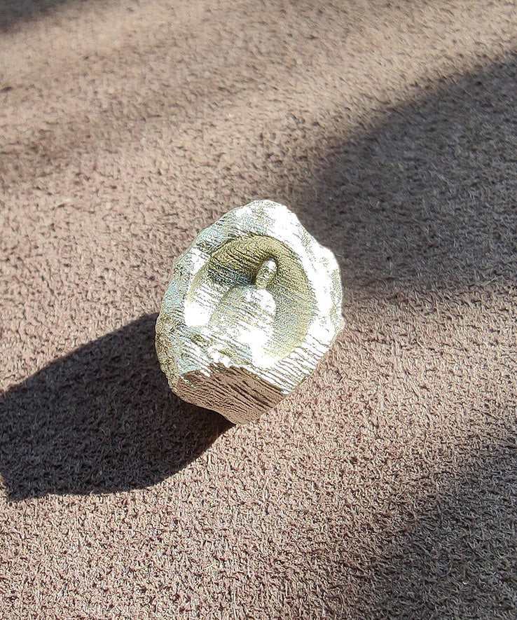 New Chinese Style Handmade Silver Buddha Statue Bead - Omychic