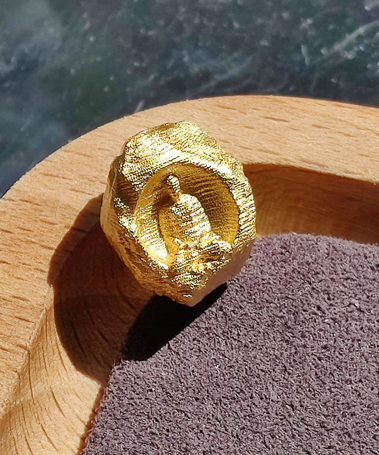 New Chinese Style Handmade Silver Buddha Statue Bead - Omychic