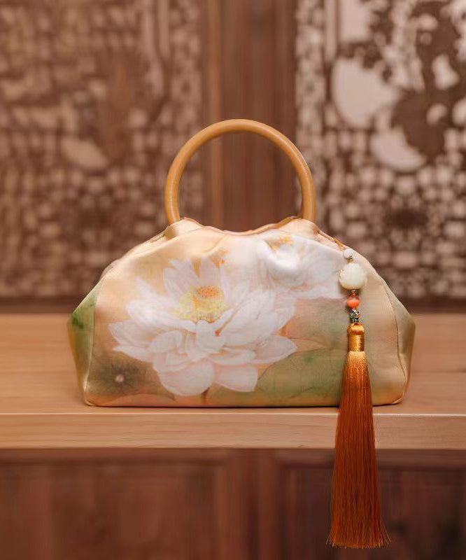 New Chinese Style Jade And Bamboo Design Women Handbag