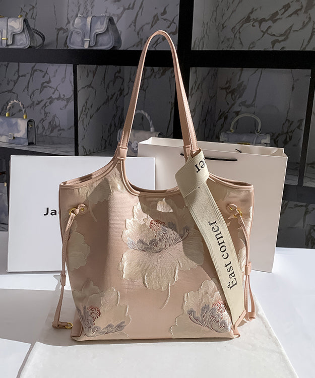 New Embossed Large Capacity Calf Leather Shoulder Bag