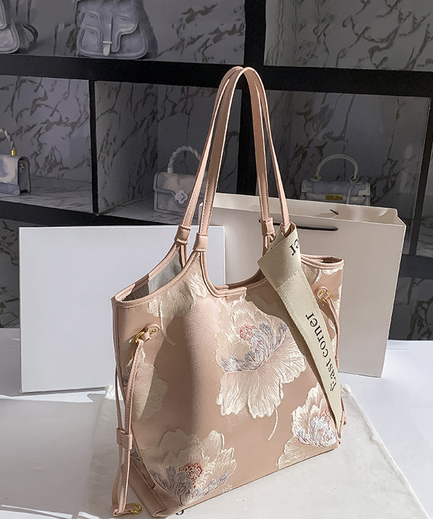 New Embossed Large Capacity Calf Leather Shoulder Bag