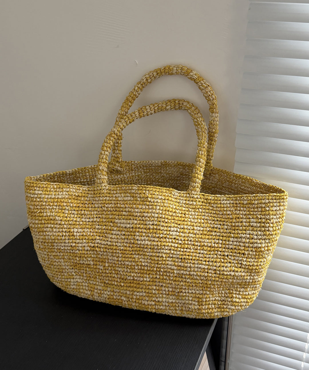 New Green Hand Straw Woven Fashionable Tote Bag