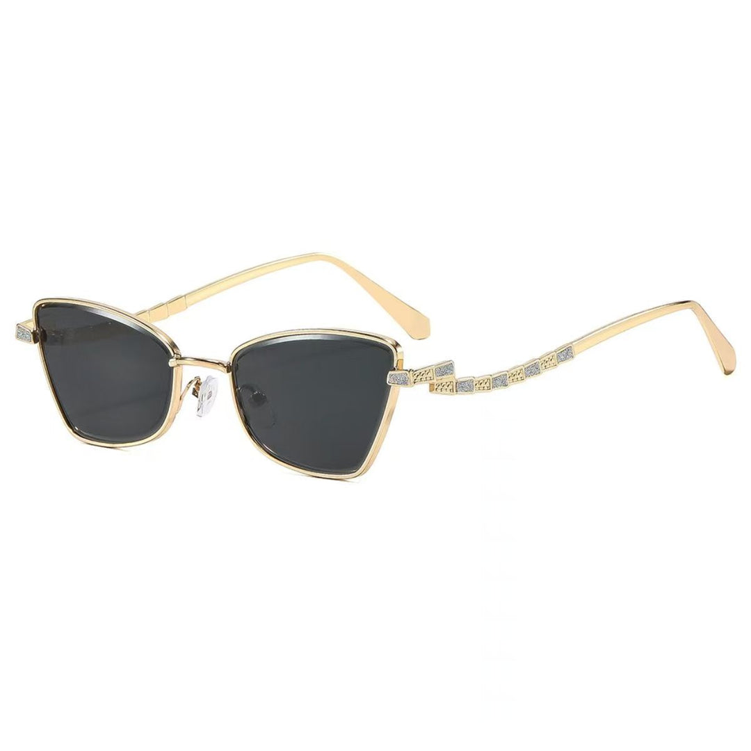 New Luxury And Versatile Brown Zircon Sunglasses