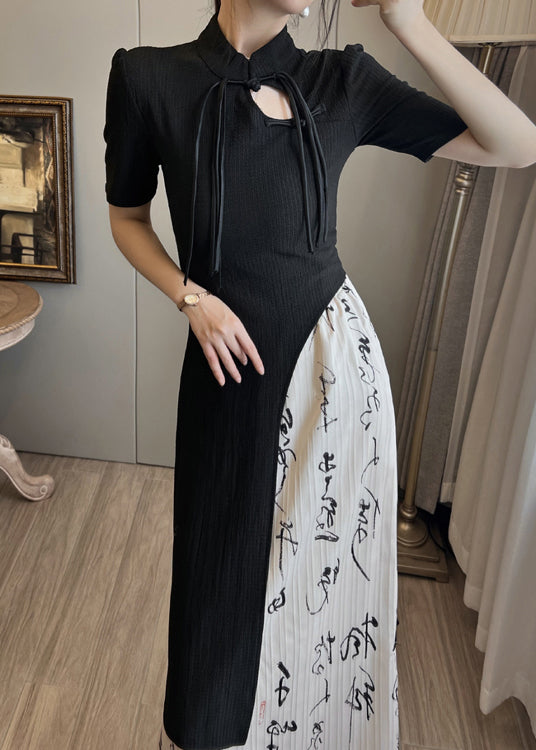 New Retro Asymmetrical Tasseled Oriental Dress And Skirt Two Pieces Set Summer