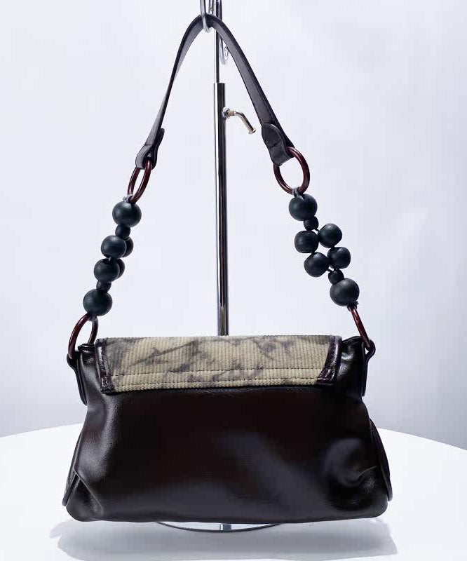 New Retro Chocolate Ink Wash Painting Faux Leather Shoulder Bags