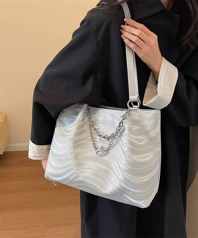 New Silver Versatile Chain Large Capacity Shoulder Bag