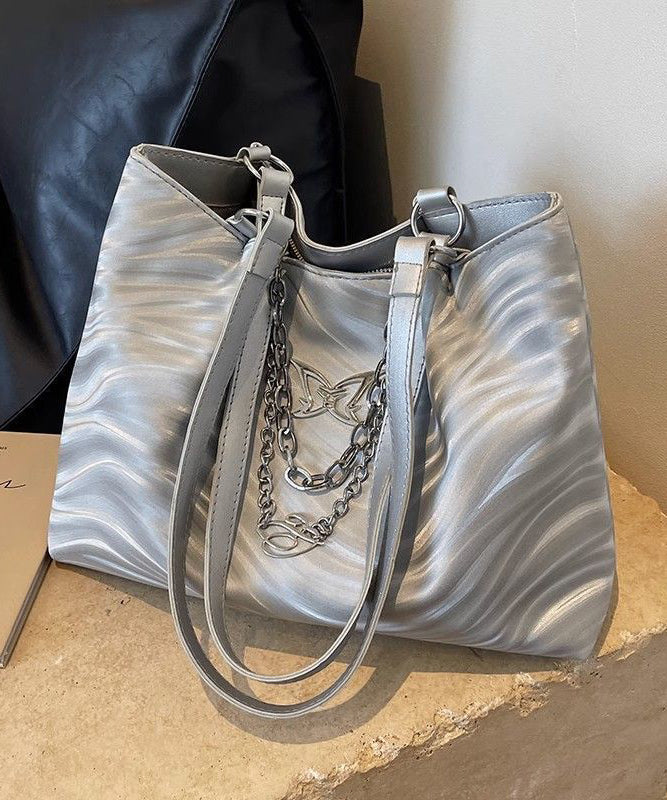 New Silver Versatile Chain Large Capacity Shoulder Bag