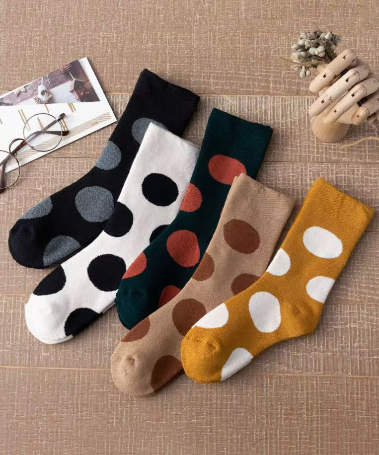 New Thick Warm Cartoon Dot Cotton Crew Socks